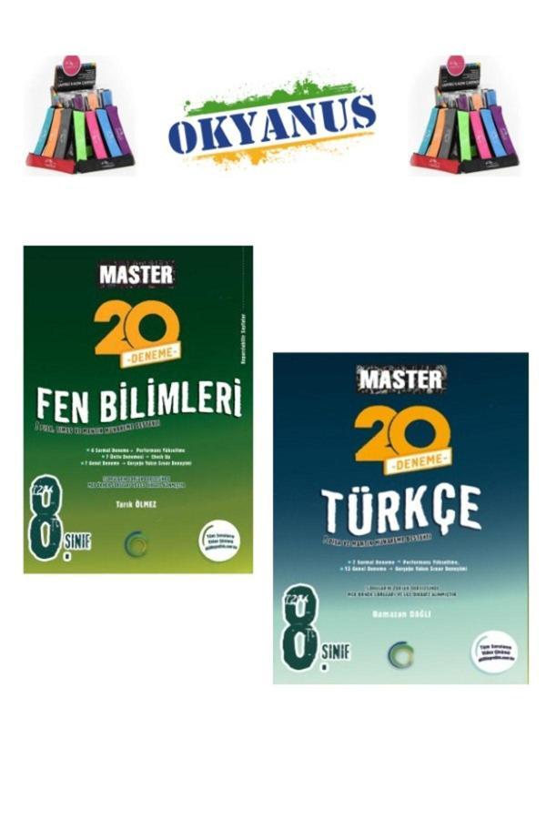 Güncel 8.Sınıf Lgs Hazırlık Master Fen-Türkçe 40 Deneme Seti+Kalemlik - Okyanus Yayıncılık - Image 1
