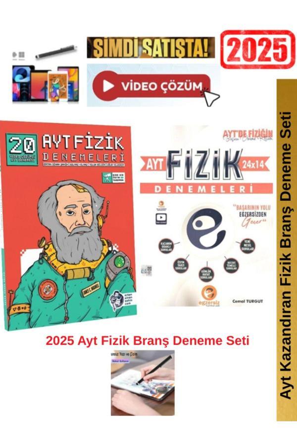 Ertan Sinan Şahin 2025 Ayt Fizik 20 Deneme+Egzersiz Ayt Fizik 24x14 Deneme Seti+Android Kalem - Image 1