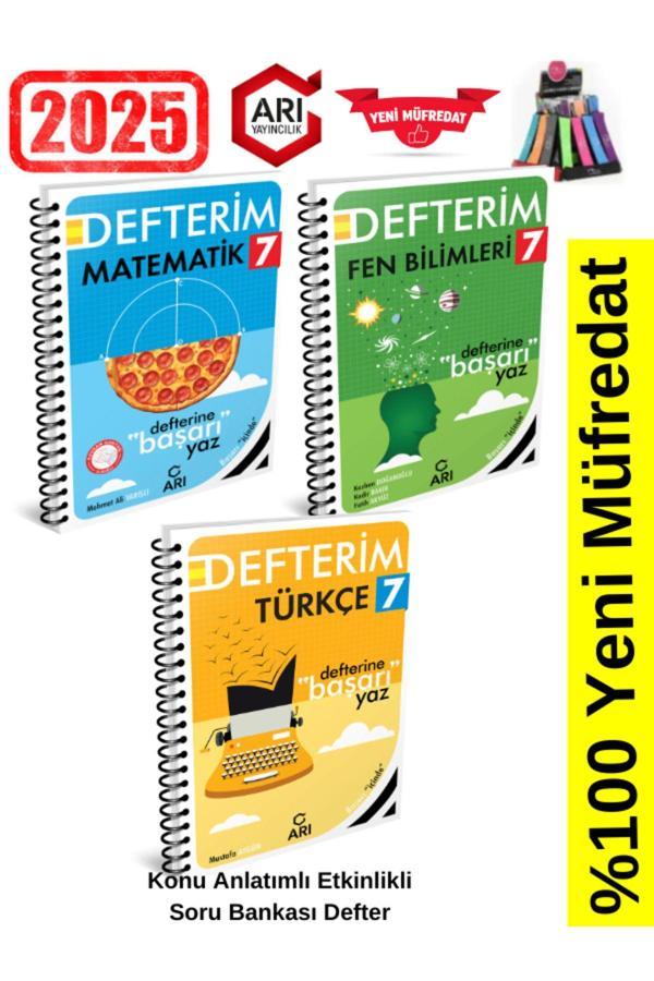 Arı Yayınları 2025 7.Sınıf Matematik-Türkçe-Fen Konu Anlatımlı Etkinlik Soru Bankası+Kalemlik - Arı Yayıncılık - Image 1