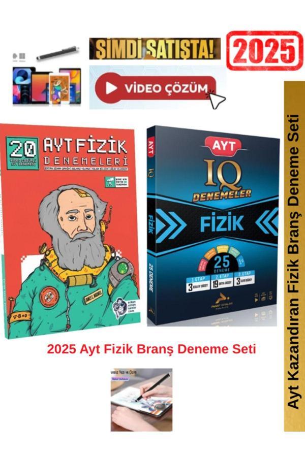 Ertan Sinan Şahin 2025 Ayt Fizik 20 Deneme+Paraf IQ Ayt Fizik 25 Li Deneme Seti+Android Kalem - Image 1