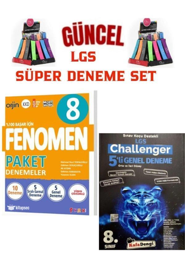 Güncel LGS Tüm Dersler 8.Sınıf Paket 10 Deneme+Kafa Dengi Challenger 5li Genel Deneme+Kalemlik - Fenomen Yayıncılık - Image 1