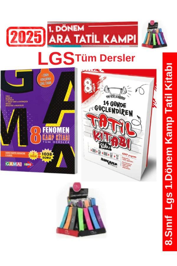 2025 8.Sınıf Lgs 1.Dönem Kamp Soru Bankası+Ankara Güçlendiren 1.Dönem Soru Bankası +Kalemlik - Fenomen Yayıncılık - Image 1