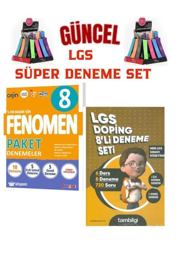 Güncel LGS Tüm Dersler 8.Sınıf Paket 10 Deneme+Tam Bilgi yayınları Doping 8 Li Deneme+Kalemlik - Fenomen Yayıncılık - Image 1