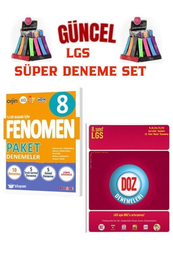 Güncel LGS Tüm Dersler 8.Sınıf Paket 10 Deneme+Tonguç Akademi Doz Lgs 12 Deneme Seti+Kalemlik - Fenomen Yayıncılık - Image 1