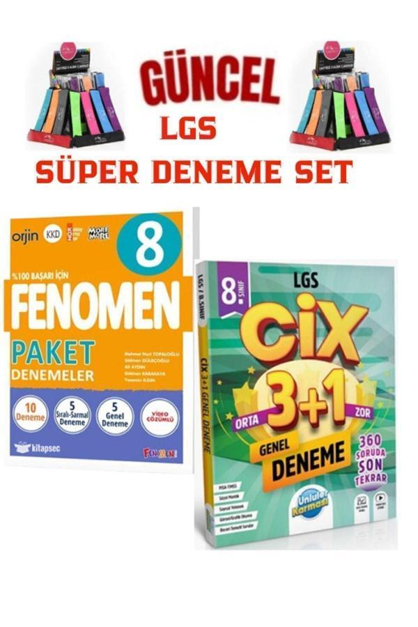 Güncel LGS Tüm Dersler 8.Sınıf Paket 10 Deneme+Ünlüler LGS CİX 3+1 Genel Deneme+Kalemlik - Fenomen Yayıncılık - Image 1