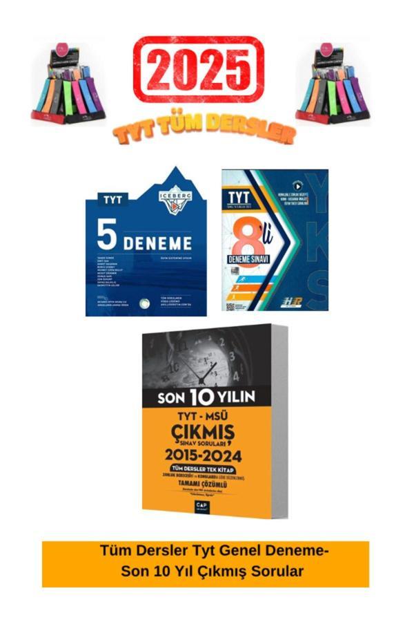 Çap Tyt-Msü Son 10Yıl Çıkmış Soru+Okyanus Tyt Iceberg 5Deneme-Hız ve Renk Tyt Genel 8 Deneme Seti - Çap Yayınları - Image 1