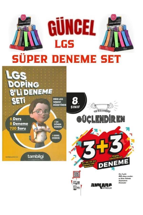 TamBilgi Yayınları Doping 8 li Deneme(720Soru)+Ankara 3+3 Lgs 8.Sınıf 6 Deneme+Kalemlik - Tambilgi Yayınları - Image 1