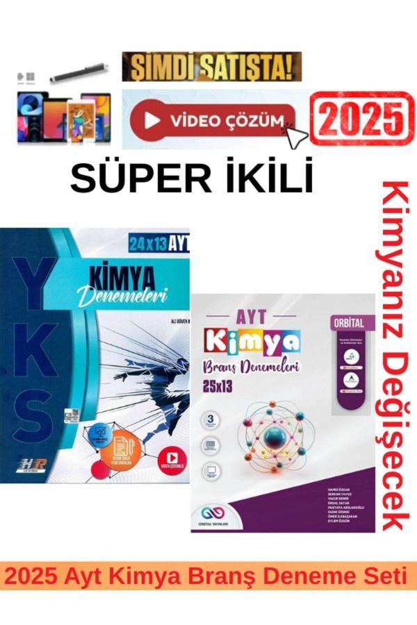2025 Ayt Kimya 24x13 Branş Deneme+Orbital 2025 Ayt Kimya 25x13 Branş Deneme+Kalem - Hız ve Renk Yayınları - Image 1