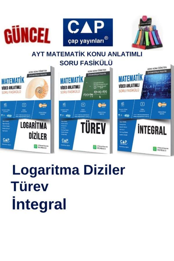 Çap Ayt Matematik Logaritma-Türev-İntegral Konu Anlatımlı Soru Fasikül+Kalemlik - Çap Yayınları - Image 1