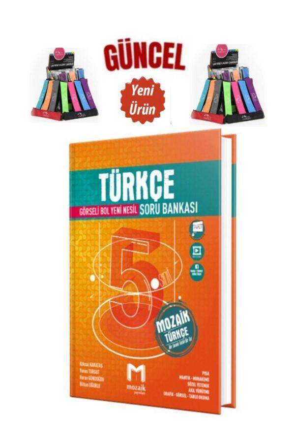 Mozaik 5.Sınıf Çözülebilir Yeni Nesil Türkçe Soru Bankası+Cambridge Kalemlik - Mozaik Yayınları - Image 1