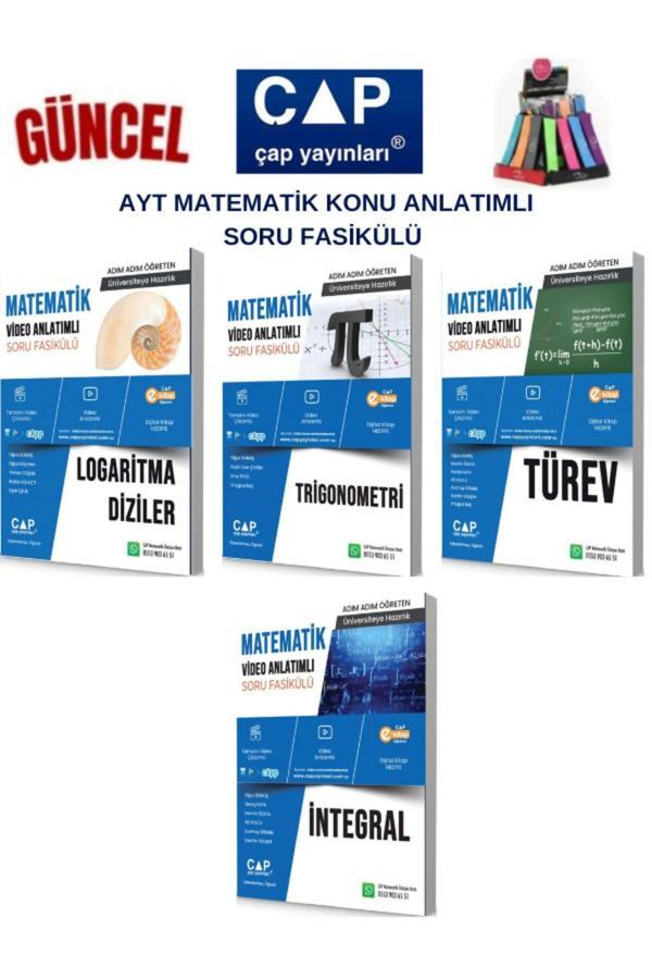 Çap Ayt Matematik Logaritma-Trigonometri-Türev-İntegral Konu Anlatımlı Soru Fasikül+Kalemlik - Çap Yayınları - Image 1