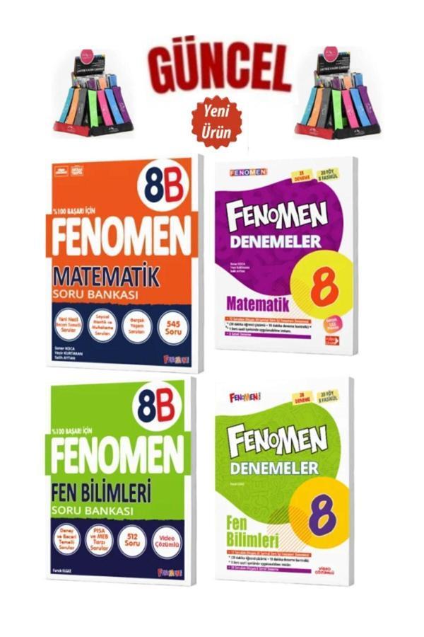 Güncel 8.Sınıf Matematik B(Zor)Soru Bankası-Deneme-Fen(B)Zor Soru Bankası-Deneme+Kalemlik - Fenomen Yayıncılık - Image 1