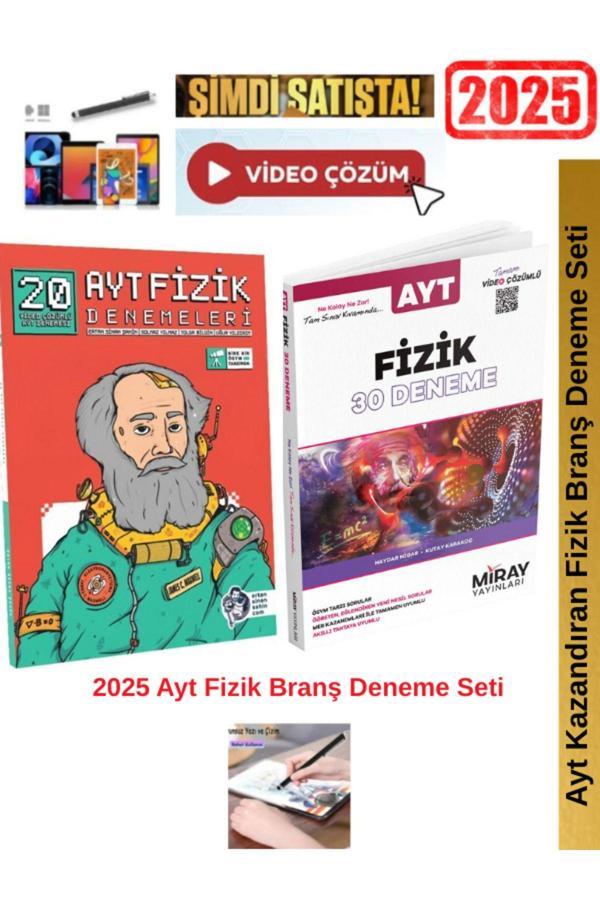 Ertan Sinan Şahin 2025 Ayt Fizik 20 Deneme+Miray Ayt Fizik 10 Deneme Seti+Android Kalem - Image 1