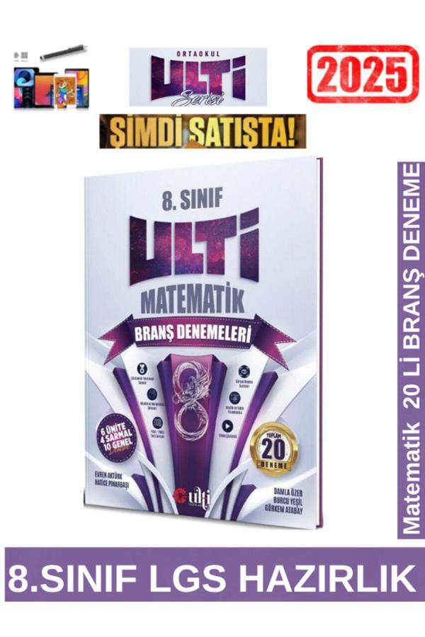 ULTİ YAYINLARI 8.Sınıf Lgs Hazırlık Matematik 20 li Branş Deneme+Android Kalem - Ulti Yayınları - Image 1