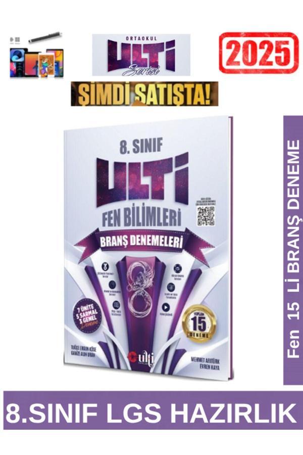 ULTİ YAYINLARI 8.Sınıf Lgs Hazırlık Fen Bilimleri 15 li Branş Deneme+Android Kalem - Ulti Yayınları - Image 1