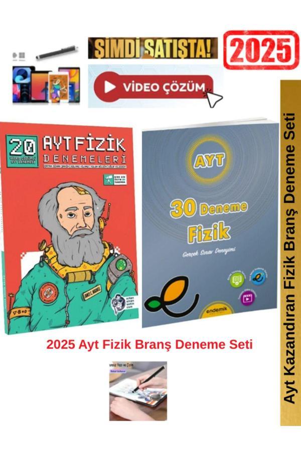 Ertan Sinan Şahin 2025 Ayt Fizik 20 Deneme+Endemik Ayt Fizik 30 Deneme Seti+Android Kalem - Image 1