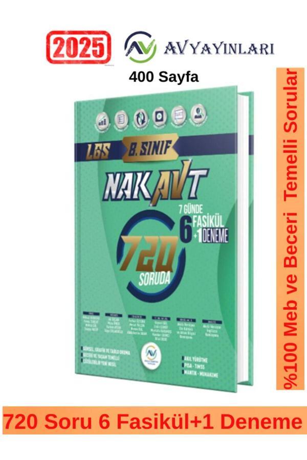 Av Yayınları Av Akıllı Versiyon Yayınları 8. Sınıf LGS Tam Tekrar Nakavt 7 Günde Fasikül Deneme - Av Yayınları - Image 1