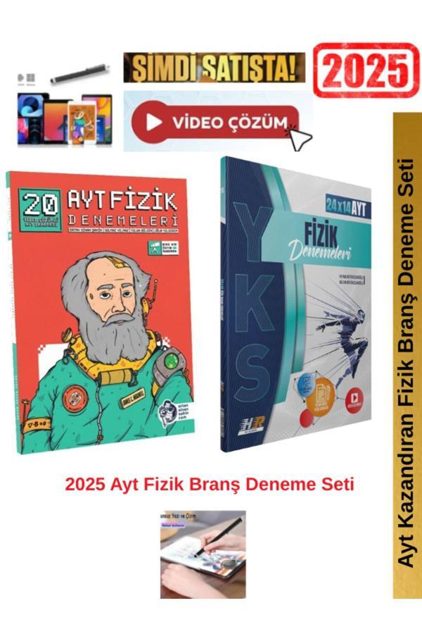 Ertan Sinan Şahin 2025 Ayt Fizik 20 Deneme+Hız ve Renk Ayt Fizik 24x14 Deneme Seti+Android Kalem - Image 1