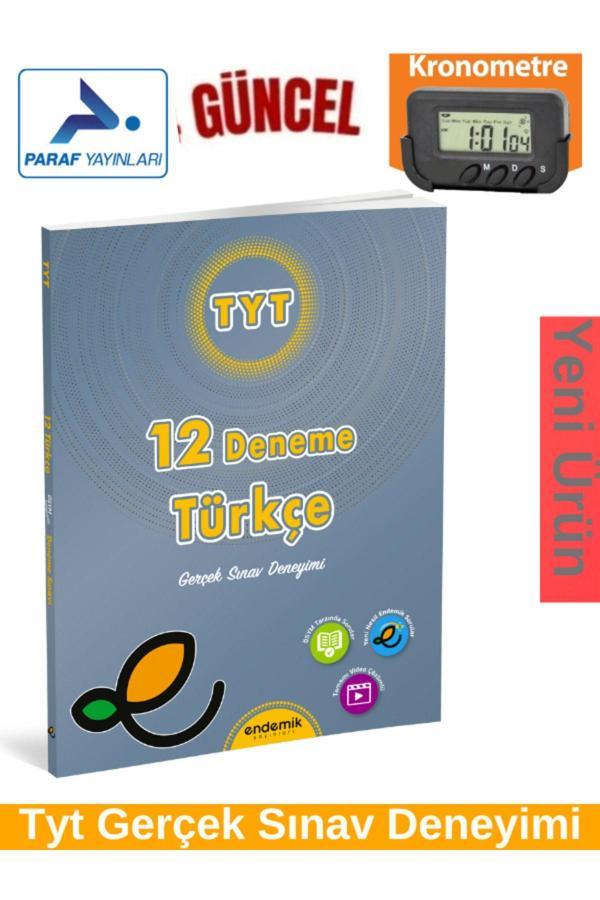 Endemik Yayınları 2025 Tyt Türkçe12 Branş Deneme Seti+Kronometre(Yeni Ürün) - Endemik Yayınları - Image 1
