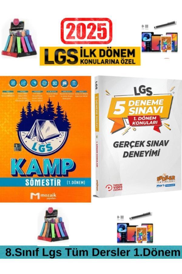 Mozaik 8.Sınıf Lgs 1.Dönem Tüm Dersler Soru Bankası+3D Spoiler 1.Dönem Lgs 5 Deneme+Kalemlik - Mozaik Yayınları - Image 1