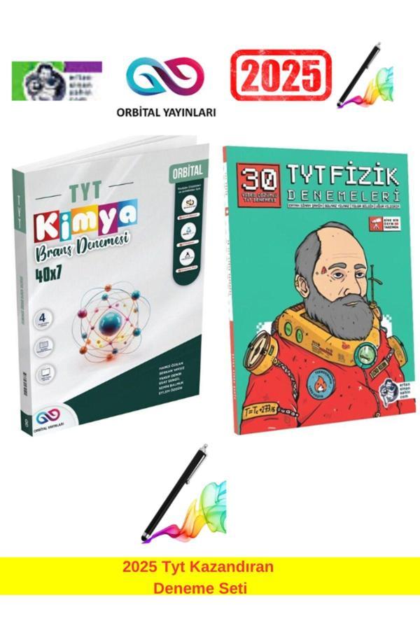2025 Tyt Kimya 40x7 Branş Deneme+Ertan Sinan Şahin Tyt Fizik 30 Branş Deneme Seti+Android Kalem - Orbital yayınları - Image 1