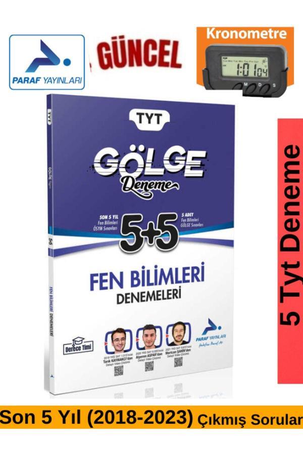 Paraf Yayınları Güncel Tyt Fen Bilimleri 5+5 (5Deneme+5ÇıkmışSoru)+Kronometre - Paraf Yayınları - Image 1
