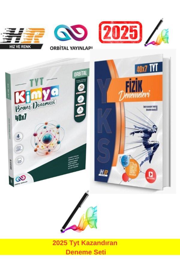 2025 Tyt Kimya 40x7 Branş Deneme+Hız ve Renk Tyt Fizik 40 Branş Deneme Seti+Android Kalem - Orbital yayınları - Image 1