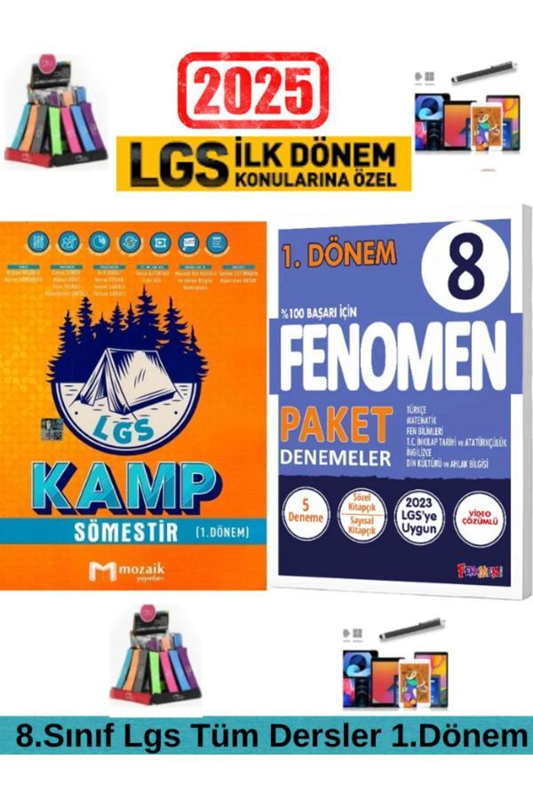 Mozaik 8.Sınıf Lgs 1.Dönem Tüm Dersler Soru Bankası+Fenomen 1.Dönem 8 Adet Paket Deneme+Kalemlik - Mozaik Yayınları - Image 1