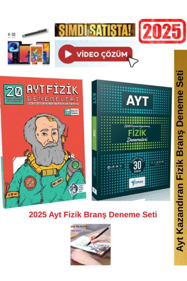 Ertan Sinan Şahin 2025 Ayt Fizik 20 Deneme+Toprak Ayt Fizik  30 lu Deneme Seti+Android Kalem - Image 1