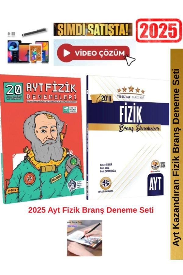 Ertan Sinan Şahin 2025 Ayt Fizik 20 Deneme+Sarmal Yıldızlar Ayt Fizik 20 li Deneme Seti+ Kalem - Image 1