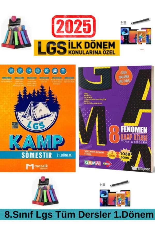 Mozaik 8.Sınıf Lgs 1.Dönem Tüm Dersler Soru Bankası+Fenomen 1.Dönem Lgs Tüm Dersler Kamp Kitabı - Mozaik Yayınları - Image 1