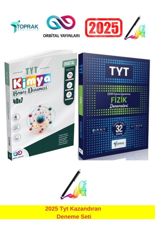 2025 Tyt Kimya 40x7 Branş Deneme+Toprak Tyt Fizik 32 Branş Deneme Seti+Android Kalem - Orbital yayınları - Image 1
