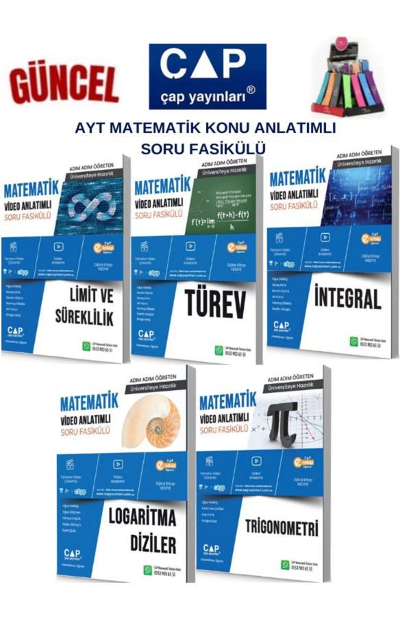 Çap Ayt Mat. Limit-Türev-İntegral-Logaritma-Trigonometri Konu Anlatımlı Soru Fasikül+Kalemlik - Çap Yayınları - Image 1