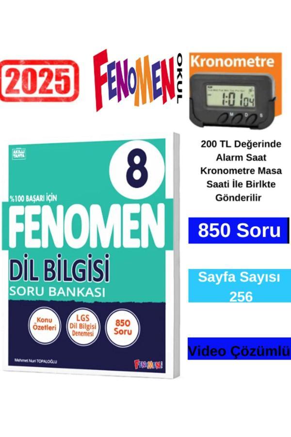 2025 Kurmay 8.Sınıf Lgs Hazırlık Dilbilgisi Soru Bankası+Kronometre - Fenomen Yayıncılık - Image 1