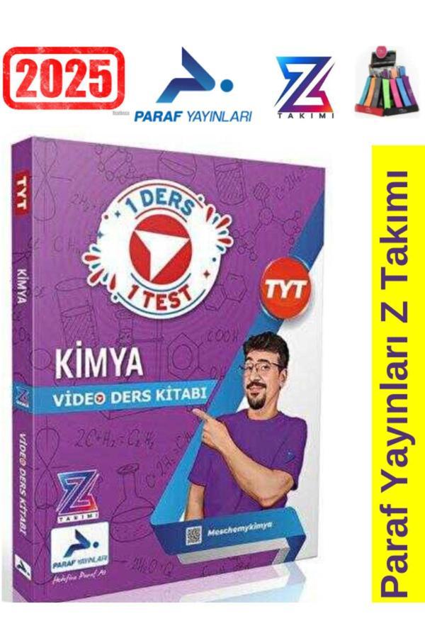 2025 Paraf Yayın Kimya Z Takımı TYT Kimya 1 Ders 1 Test Video Ders Anlatım Kitabı+Kalemlik - Paraf Yayınları - Image 1