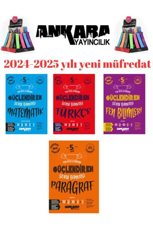2025 5.Sınıf Matematik-Türkçe-Fen -Paragraf %100 Yeni Müfredat  Soru Bankası+Kalemlik - Ankara Yayıncılık - Image 1