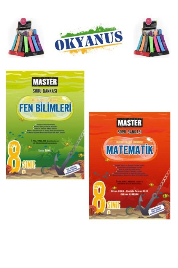 Güncel 8.Sınıf Lgs Hazırlık Master Fen-Matematik Beceri Temelli Soru Bankası +Kalemlik - Okyanus Yayıncılık - Image 1