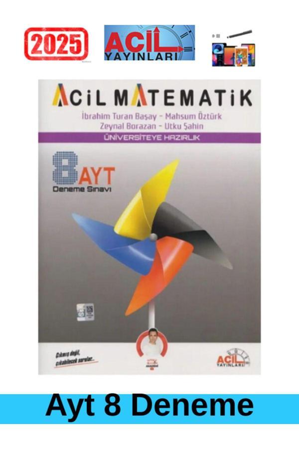 AYT Matematik 8 li Deneme Sınavı+Android Kalem - Acil Yayınları - Image 1