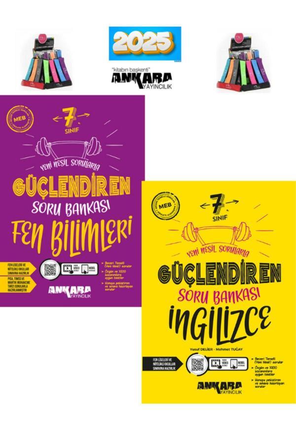 Güncel 7.Sınıf Fen-İngilizce Soru Bankası Seti+ Cambridge Kalemlik - Ankara Yayıncılık - Image 1