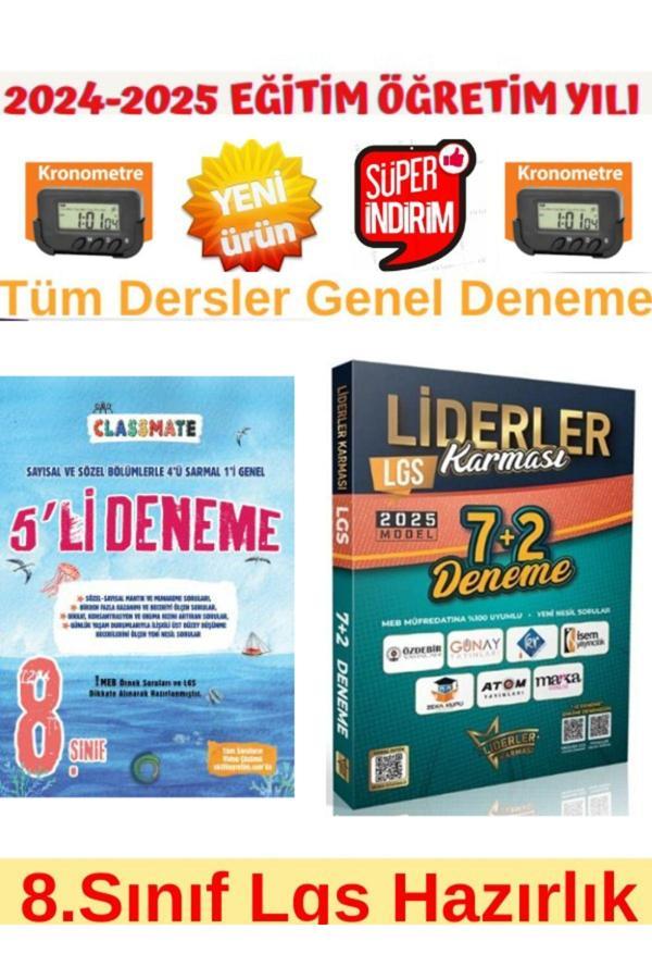 Okyanus Clas 8.sınıf Lgs Tüm Dersler 5li Deneme Liderler Karması 7 2 Lgs Tüm Dersler 8 2 Deneme - Okyanus Yayıncılık - Image 1