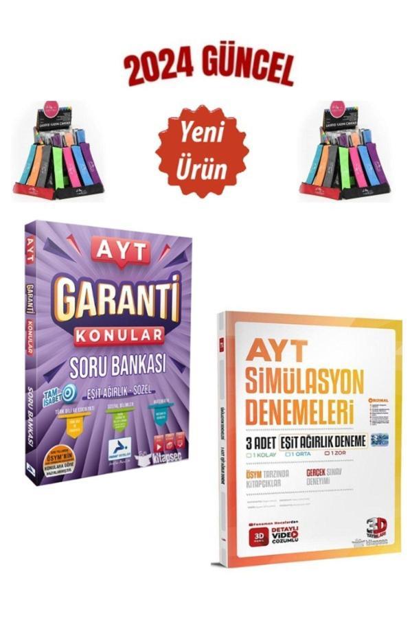3d Ayt n Eşit Ağırlık 3 Adet Deneme+Paraf Ayt Garanti Konular Eşit Ağırlık Soru Bankası+Kalemlik - 3D Yayınları - Image 1