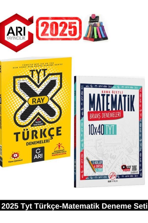 Arı X-Ray Tyt Türkçe Konu ve Branş Deneme+Alan Tyt Matematik 10x40 Deneme Seti+Kalemlik - Arı Yayıncılık - Image 1