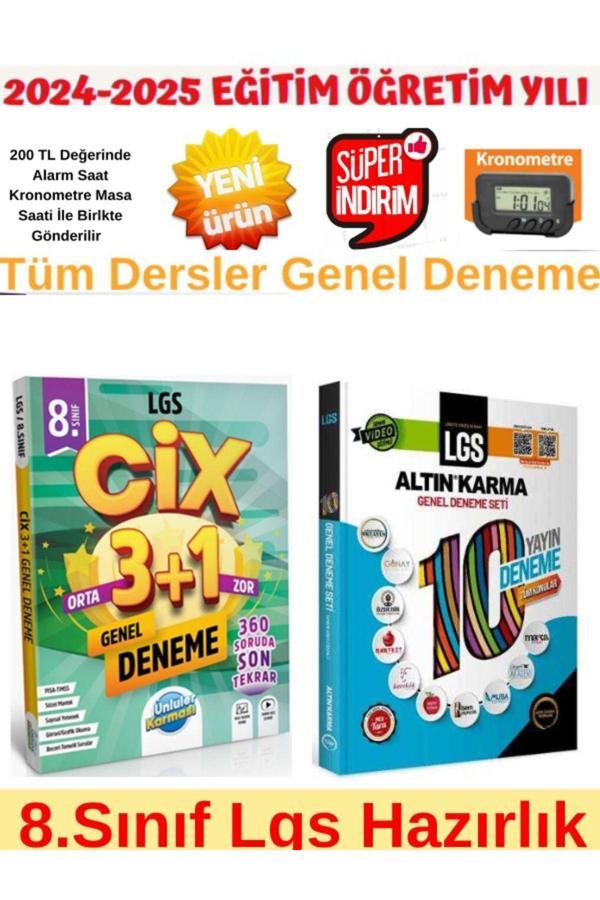 Ünlüler 8.Sınıf Cix 3+1 Lgs Tüm Ders 3+1 Deneme+Altın Karma 8.Sınıf Lgs 10 Yayın 10 Deneme - Ünlüler Karması - Image 1