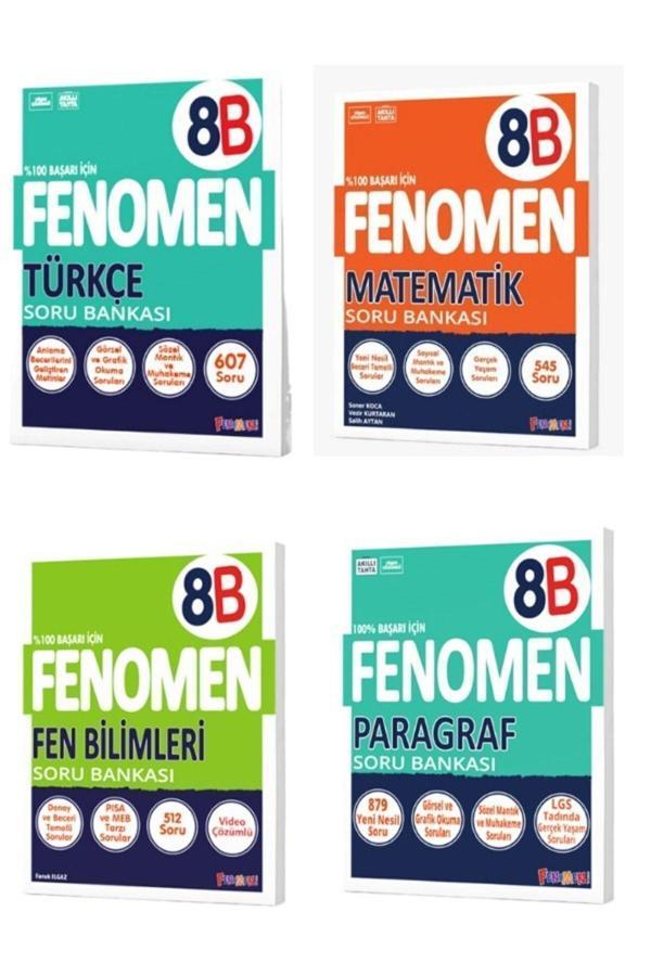 2025 Kurmay 8.sınıf Lgs Hazırlık Matematik8b-türkçe8b-fen8b-paragraf8b Soru Bankası Seti Kalem - Fenomen Yayıncılık - Image 1