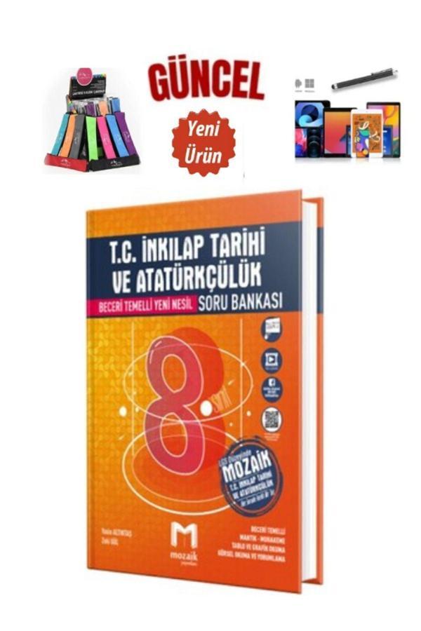 Mozaik 8.Sınıf LGS TC İnkılap Tarihi ve Atatürkçülük Soru Bankası Beceri Temelli+Kalemlik+Kalem - Mozaik Yayınları - Image 1