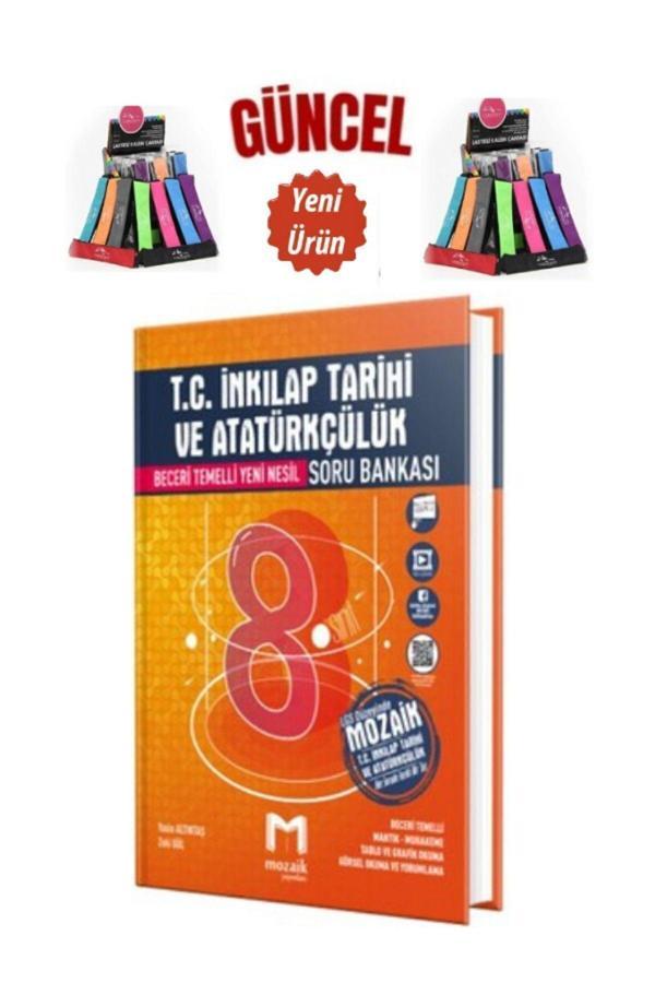 Mozaik 8.Sınıf LGS TC İnkılap Tarihi ve Atatürkçülük Soru Bankası Beceri Temelli+Kalemlik - Mozaik Yayınları - Image 1