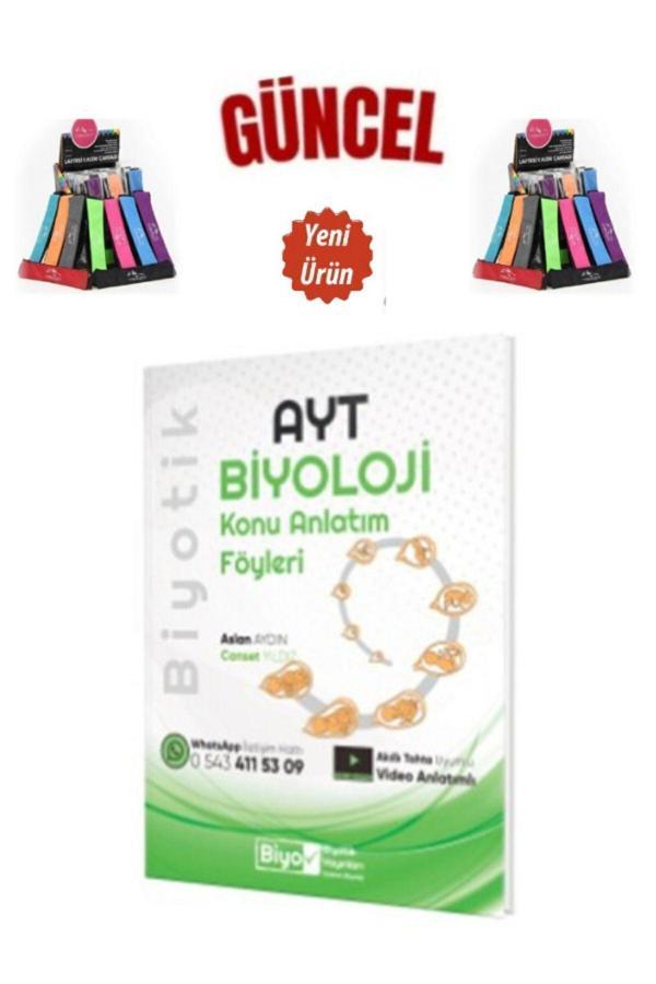 AYT Biyoloji Konu Anlatım Föyleri Video Anlatımlı+Cambridge Kalemlik - Biyotik Yayınları - Image 1