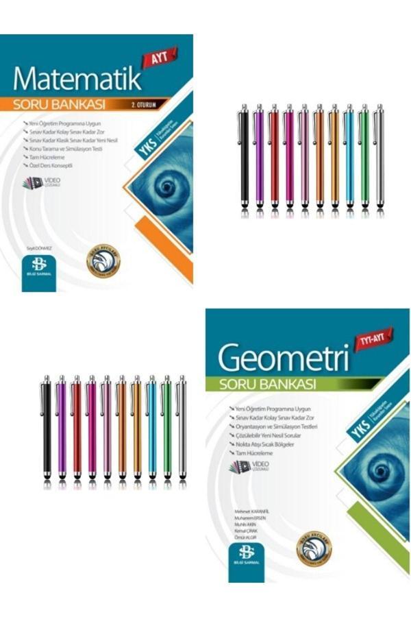 Güncel Müfredat Ayt Matematik Tyt-Ayt Geometri Soru Bankası Seti+Kalem - Bilgi Sarmal Yayınları - Image 1