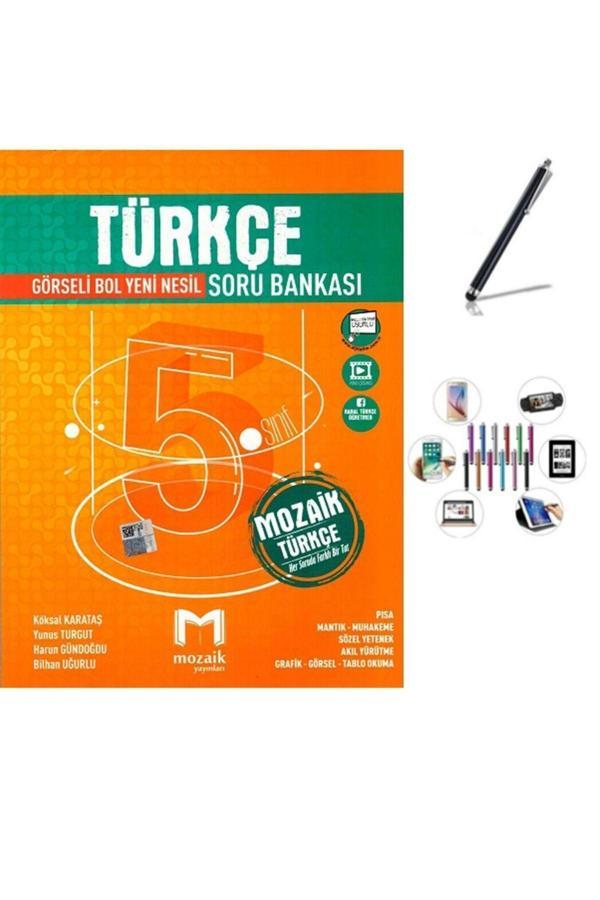 Mozaik 5. Sınıf Türkçe Soru Bankası Güncel+Dokunmatik Kalem - Mozaik Yayınları - Image 1