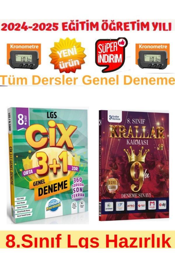 Ünlüler 8.Sınıf Cix 3+1 Lgs Tüm Ders 3+1 Deneme+Krallar Karması 8.Sınıf Lgs Genel 9 lu Deneme - Ünlüler Karması - Image 1